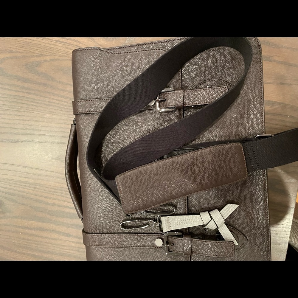 Ted Baker brown leather messenger bag - Picture 8 of 8